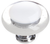 Reflective White Round Knob with Polished Chrome Base R-701-PC