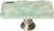 Skinny Glacier Spruce Green Long Knob with Satin Nickel Base SLK-201-SN