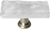 Skinny Glacier Blue-grey Long Knob with Satin Nickel Base SLK-204-SN
