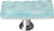 Skinny Glacier Light Aqua Long Knob with Polished Chrome Base SLK-208-PC