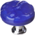 Glacier cobalt round knob with Satin Nickel Base R-221-SN