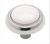 Everyday Heritage 1-3/16'' diam White/Polished Chrome Cabinet Knob 262WCH