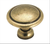 Everyday Heritage 1-3/8'' diam Light Antique Brass Cabinet Knob 848LB