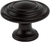 Traditional Advantage Four Matte Black Ringed Knob 0935-155-P