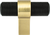 Radial Reign Matte Black Bar and Modern Brushed Gold Post Knob 5054-455MDB-P