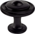 Traditional Advantage Three Matte Black Button Knob 9170-1055-P