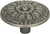 Hammered Medallion Knob 1 1/2'' Pewter 138-P