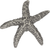 Nautical/Ocean Starfish Knob 2'' Pewter 142-P