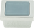 Spa Blue Square Knob 1 3/8'' Polished Chrome 230-BLU-CH