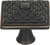 Mandalay Square Knob 1 1/4'' Venetian Bronze 237-VB