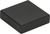 Thin Square Knob 1 1/4'' Matte Black A833-BL