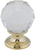 Contemporary Crystal and Brass Knob BP999313011