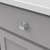 Dover Collection Knob 1-1/4'' Square Chrome Finish H078769CH