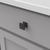Dover Collection Knob 1-1/4'' Square Matte Black Finish H078769MB