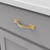 Dover Collection Pull 3'' cc Brushed Golden Brass Finish H078770BGB