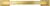 Dover Collection Pull 5-1/16'' cc Brushed Golden Brass Finish H078772BGB