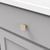 Skylight Collection Knob 1-1/4'' Square Elusive Golden Nickel Finish HH075341-EGN