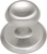 Metropolis Collection Knob with Backplate 1-1/8'' Diameter Satin Nickel Finish K64-SN
