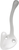 Universal Collection Coat Hook Double 5/8'' cc White Finish P27120-W