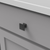 Studio Collection Knob 1-1/4'' Square Matte Black Finish P3028-MB