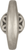 Manor House Collection Mock Key 1-1/8'' X 1/4'' Silver Stone Finish P321-ST