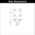 Bridges Collection Knob 1-3/16'' Square Chrome Finish P3230-CH
