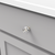 Midway Collection Knob 1'' Diameter Crysacrylic with Satin Nickel Finish P3708-CASN