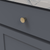 Monarch Collection Knob 1-1/8'' x 1-1/8'' Brushed Golden Brass Finish B076635-BGB