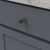 Firenze Collection Knob 1-1/4'' diam Black Marble with Brushed Golden Brass Finish B077038MB-BGB