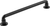 Urbane Collection Pull 8-13/16'' cc Matte Black Finish B077951MB