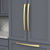 Vale Collection Appliance Pull 18'' cc Brushed Golden Brass Finish B079379-BGB