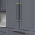 Ostia Collection Appliance Pull 18'' cc Matte Black & Brushed Golden Brass Finish B079399-MBBGB