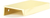 Sabre Edge Pull, Unlacquered Brass, 3'' cc, 4-1/4'' Overall 10010-UNBR