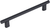 Monza, Pull, Matte Black, 6'' cc 211094-MB