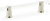 Lumiere Pull, Adjustable Clear Acrylic, Polished Nickel, 4'' cc 404-PN