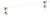 Lumiere Transitional Pull, Adjustable Clear Acrylic, Polished Nickel, 8'' cc 418-PN