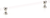 Lumiere Transitional Pull, Adjustable Clear Acrylic, Polished Nickel, 8'' cc 418-PN