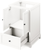 Addington 24'' White Vanity, Boulder Cultured Marble Vanity Top, undermount rectangle bowl VKITADD24WHBOR