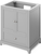 Addington 30'' Grey Vanity, Boulder Cultured Marble Vanity Top, undermount rectangle bowl VKITADD30GRBOR