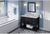 Adler 48'' Black Vanity, Calacatta Vienna Quartz Vanity Top, undermount rectangle bowl VKITADL48BKCQR