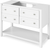 Adler 48'' White Vanity, Boulder Cultured Marble Vanity Top, undermount rectangle bowl VKITADL48WHBOR