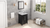 Cade 24'' Black Vanity, White Carrara Marble Vanity Top, undermount rectangle bowl VKITCAD24BKWCR