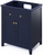 Chatham 30'' Hale Blue Vanity, Black Granite Vanity Top, undermount rectangle bowl VKITCHA30BLBGR