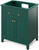 Chatham 30'' Forest Green Vanity, Calacatta Vienna Quartz Vanity Top, undermount rectangle bowl VKITCHA30GNCQR