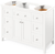 Chatham 48'' White Vanity, White Carrara Marble Vanity Top, undermount rectangle bowl VKITCHA48WHWCR