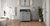 Katara 36'' Grey Vanity, left offset, Black Granite Vanity Top, undermount rectangle bowl VKITKAT36GRBGR
