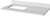 Katara 42'' White Vanity, left offset, White Carrara Marble Vanity Top, undermount rectangle bowl VKITKAT42WHWCR