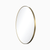 2nd Gen Metal Mirrors 30'' x 1'' Satin Bronze Circular Metal Frame mirror VMIR-METC-30SBZ