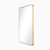 2nd Gen Metal Mirrors 22'' W x 1'' D x 30'' H Brushed Gold Rounded Rectangle Metal Frame Mirror VMIR-METR-22BG