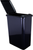 Waste Solution - Cans and Lids Box of 4 Black 35 Quart Plastic Waste Containers CAN-35-4